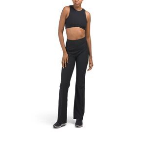 SAGE Defined Racer Front Ribbed Bra And Bootcut Pants Set Size XS nwt (4161)